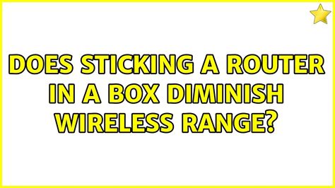 sticking router in box diminish